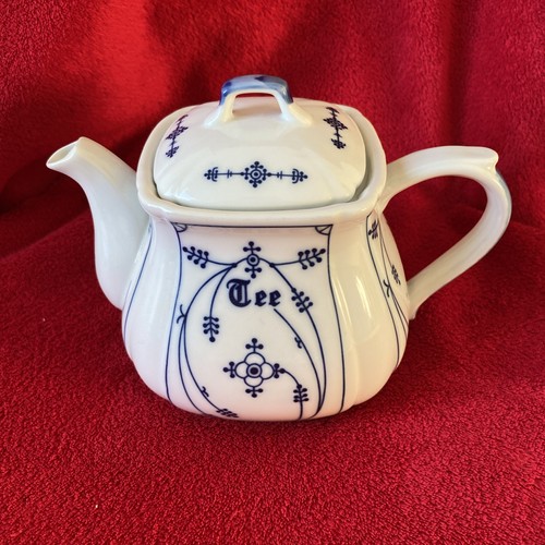 Teekanne indisch blau - , muster