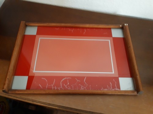 70er jahre vintage - jahre, tablett
