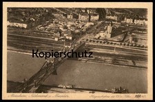 ALTE POSTKARTE MANNHEIM NECKARSTADT & MESSPLATZ FLIEGERAUFNAHME KIRMES ACHTERBAH