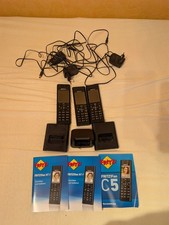 drei AVM FRITZ!Fon MT-F + C5 3 Stück DECT-Telefon schnurlos schwarz FRITZ!Box