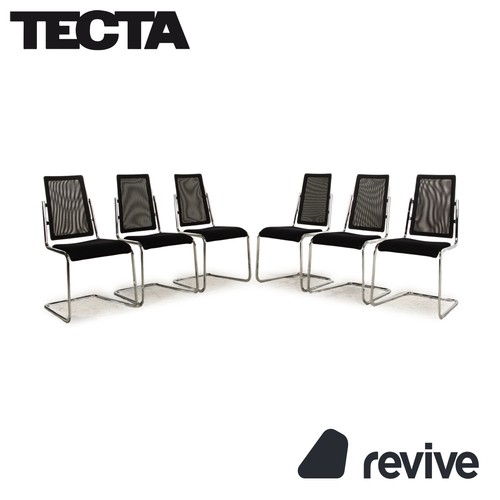 6er garnitur tecta stoff - tecta, stuhl