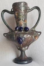 Amphora, Rarität, Paul Dachsel, große (34 cm) Jugendstil Vase, um 1903, gemarkt