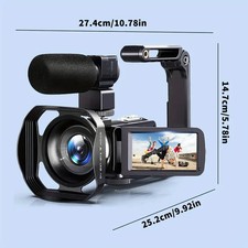 8K Camcorder 48MP Handheld Videokamera mit 18x Zoom Full HD Digital NEU