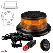 Rundumleuchte 8-LED Warnleuchte 9/32V Kennleuchte Saugnapf Magnetfuß E-Zulassung