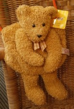 Vintage: SUNKID Handwärmer / Puff Plüsch BÄR / TEDDY mit kleiner Tasche