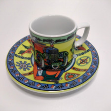 Bopla Espressotasse mit Unterteller / Automobil / Oldtimer