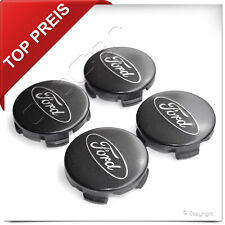 ?? 4 x Original Ford Felgen- Nabendeckel 54mm Schwarz-Matt für Ford Alufelgen
