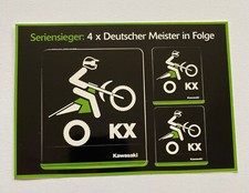 Kawasaki Aufkleber Set | KX | Seriensieger: 4x Deutscher Meister in Folge