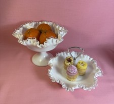 🦢2X Fenton Silver Crest