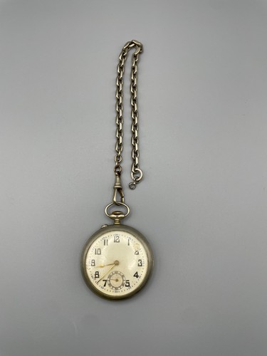Antike taschenuhr mit - taschenuhr, kette