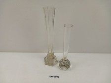 2x Vase 21 & 26cm  Glas