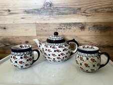 Bunzlauer Keramik Tassen Set Becher Teetasse Kaffeetasse Tasse Handarbeit Deko