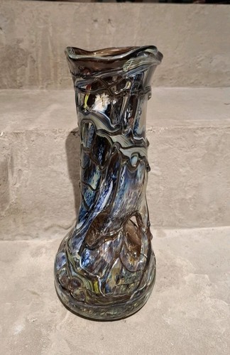 Vintage vase glas - glas, glasvase