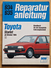 Toyota Starlet P7 + EP7 mit 1000 + 1300 ccm 1984-1990 Reparaturanleitung Nr 934