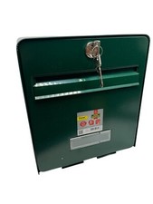 BURG-WÄCHTER Favor 501 Briefkasten aus Stahl - verzinkt - mit Tuer zum Öffnen