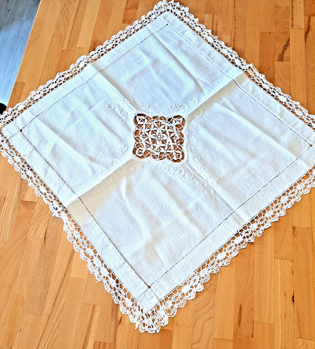 Tischdecke leinen mit - tischdecke,
