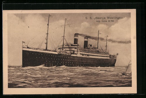 Ansichtskarte passagierschiff - ansichtskarte,
