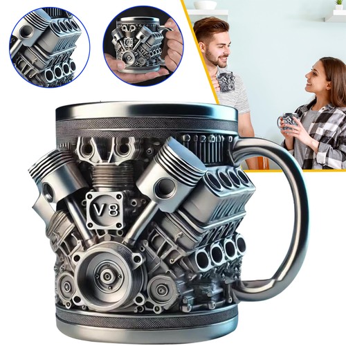 Motoren edelstahlbecher v8 - v8,