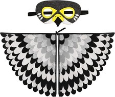 Aurasky Vogelflügel Kostüm Umhang Kinder, Vogelkostümkinder Eulen Kostüm Mit Fil