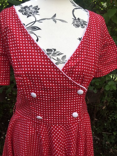 Rot weißes kleid von hell - kleid,
