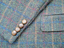 NEUW. Mario Barutti Harris Tweed Herren Sakko Jacket Gr 102 /  L42 100% Wolle