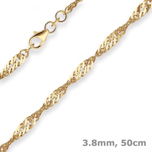 8mm singapurkette goldkette - 3,8mm,