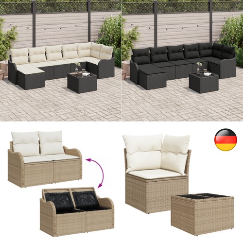Polyrattan gartenmöbel set - polyrattan,