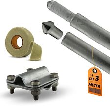 Tiefenerder SET Ø16 mm Erder Erdung Staberder feuerverzinkt 1.5 m - Meterware