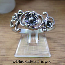 Blumen Ring Silber 925