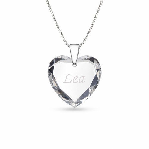 Damen kette mit gravur - damen, silber