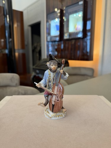 Meissen figur bassgeiger - meissen,