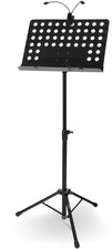 Notenständer Set Notenpult Orchesterpult Notenstativ Lochblech Pult LED-Leuchte