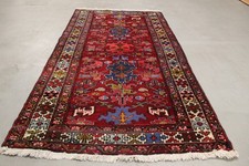 ANTIK Handgeknüpfter alte Perser heriz Teppich 215 x 116 cm perfekt