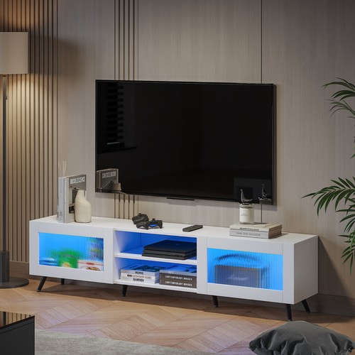 Schrank mit led lowboard - tv,