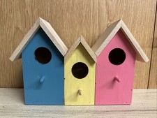 Schönes Buntes 3er Vogelhaus Vogel Haus Holz