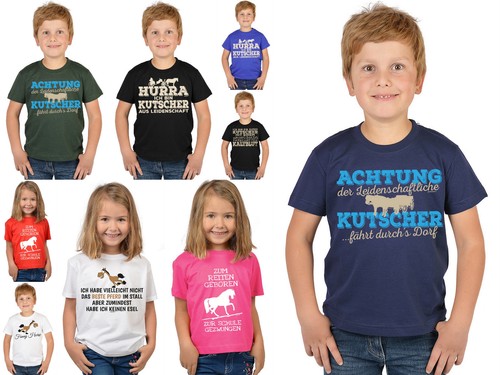 Kindershirt pferde motiv shirt - kindershirt,