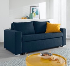 Schickes Schlafsofa im eleganten dunkel blau