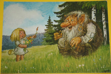 AK. Szene einer Sage nach dem Aquarell von Rolf Lidberg. Beschriftet 1979 (8276)