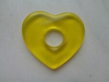 TUCHHALTER Schalhalter Halstuchhalter Schaldurchzieher Herz gelb