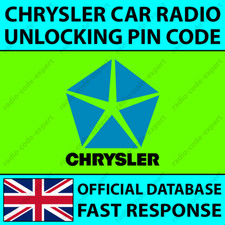 Chrysler radio pin code grand - pin,