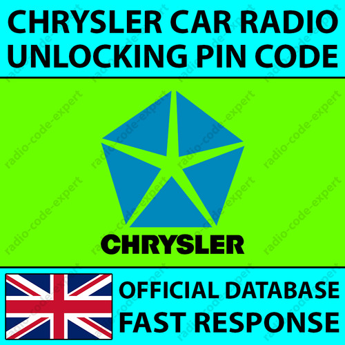 Chrysler radio pin code grand - radio,