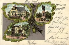 Eichenblatt Litho Reinheim in Hessen, Schule, Gastwirtschaft... - 11408110