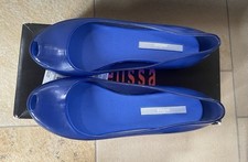 NEU Melissa Ultra Girl Peeptoe Badeschuhe Absatz Pantolette Sandalen Blau 39