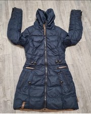 ❤️ Naketano Parka Mantel Winterjacke Knastologin in dunkelblau Gr. M 38 ❤️