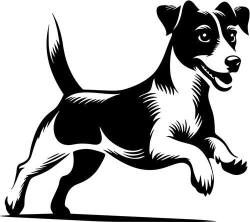 Jack russell terrier aufkleber - terrier,
