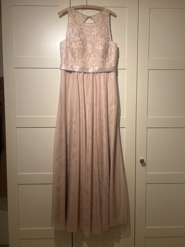 Vera mont abendkleid - lang, rosa