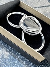 Schalhalter Tuchhalter Onyx Silberdraht Schmuck