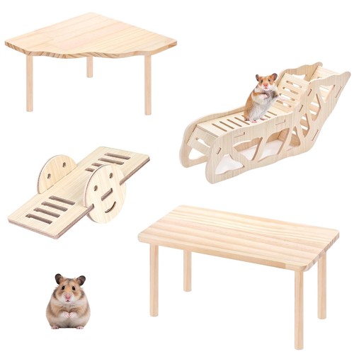 4er set holz hamster plattform - 4er,