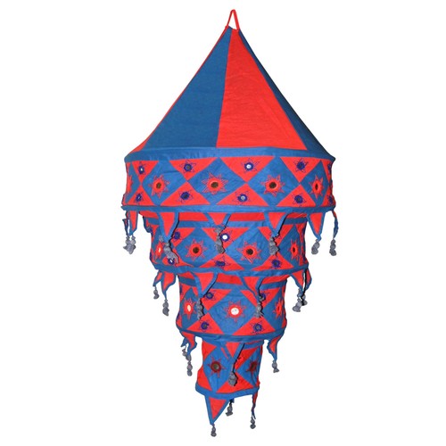 Indischer lampenschirm rot - indischer,