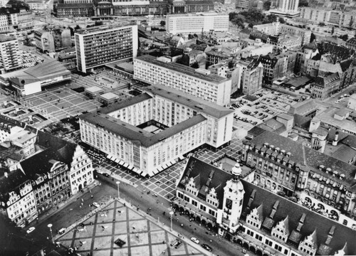 Postkarte leipzig altstadt - postkarte, leipzig,